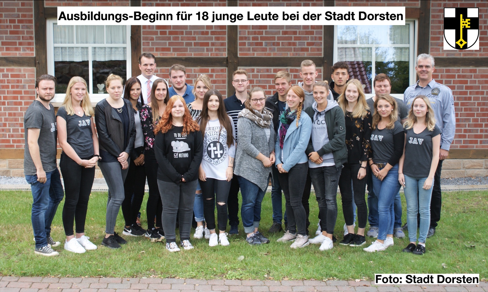 Ausbildungs-Beginn für 18 junge Leute bei der Stadt Dorsten / Bewerbungsfrist für 2020 endet bald