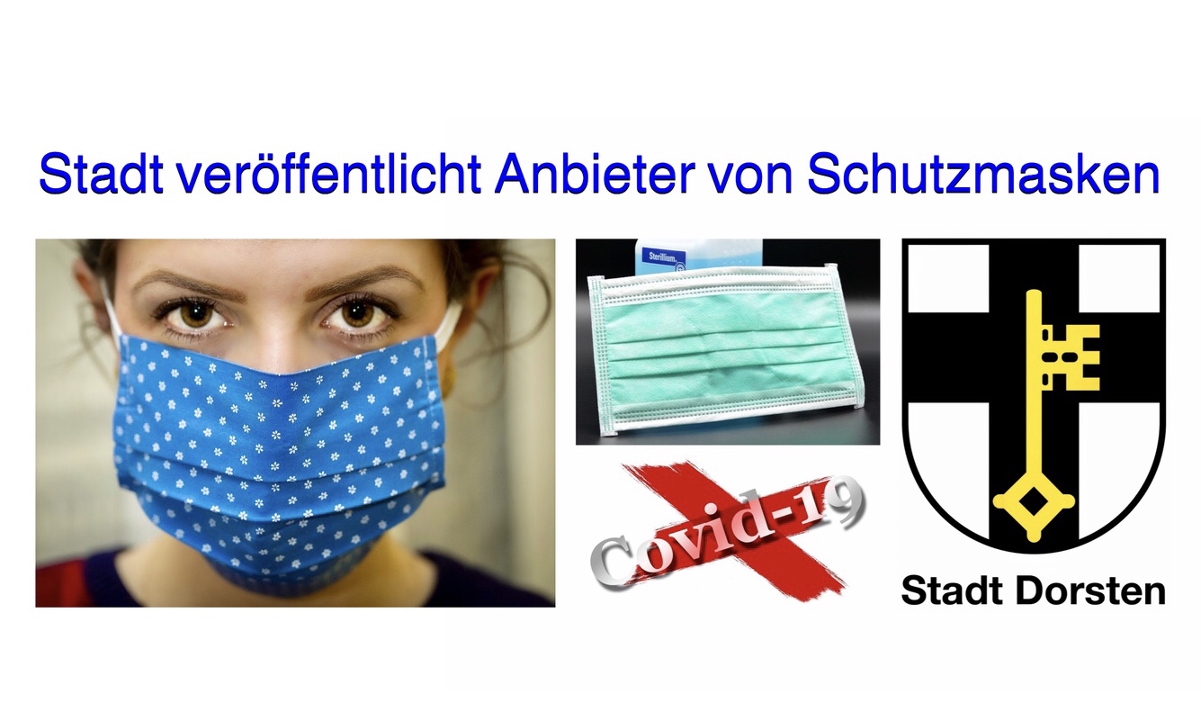 Maskenpflicht: Stadt Dorsten veröffentlicht Anbieter von Schutzmasken