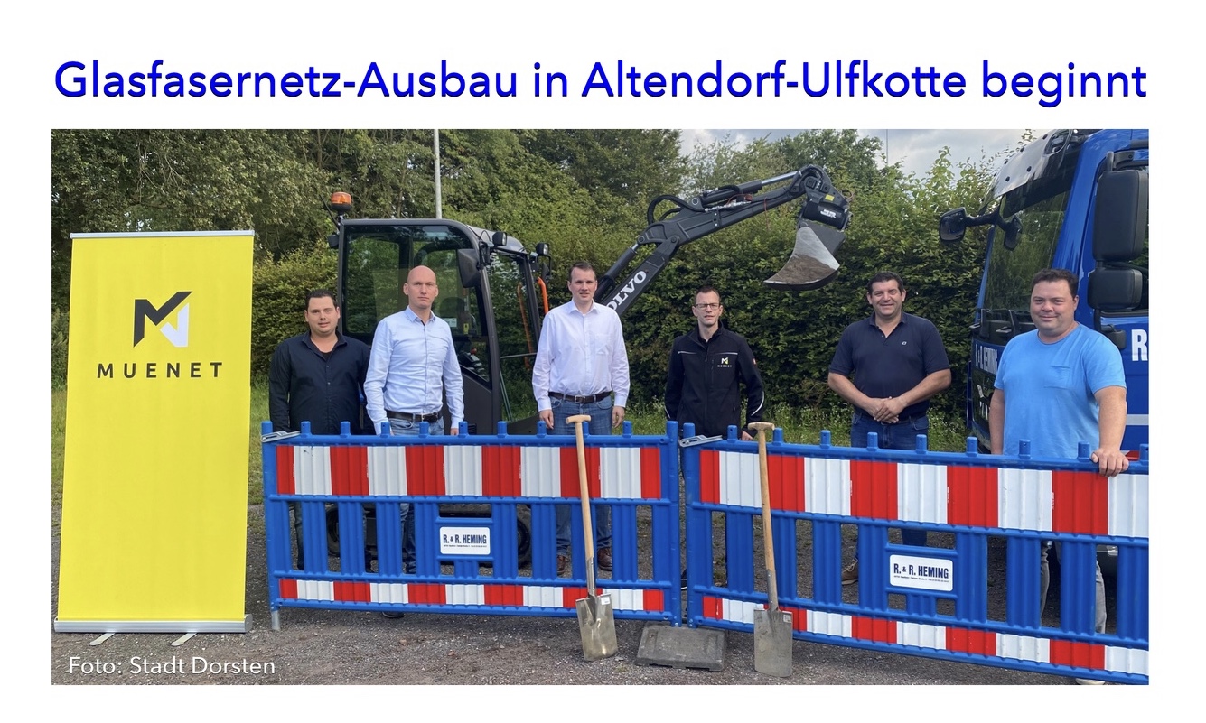 Glasfasernetz-Ausbau in Altendorf-Ulfkotte beginnt