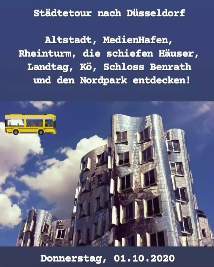 VHS Dorsten: Städtetour nach Düsseldorf mit zweistündiger Stadtrundfahrt am 1. Oktober