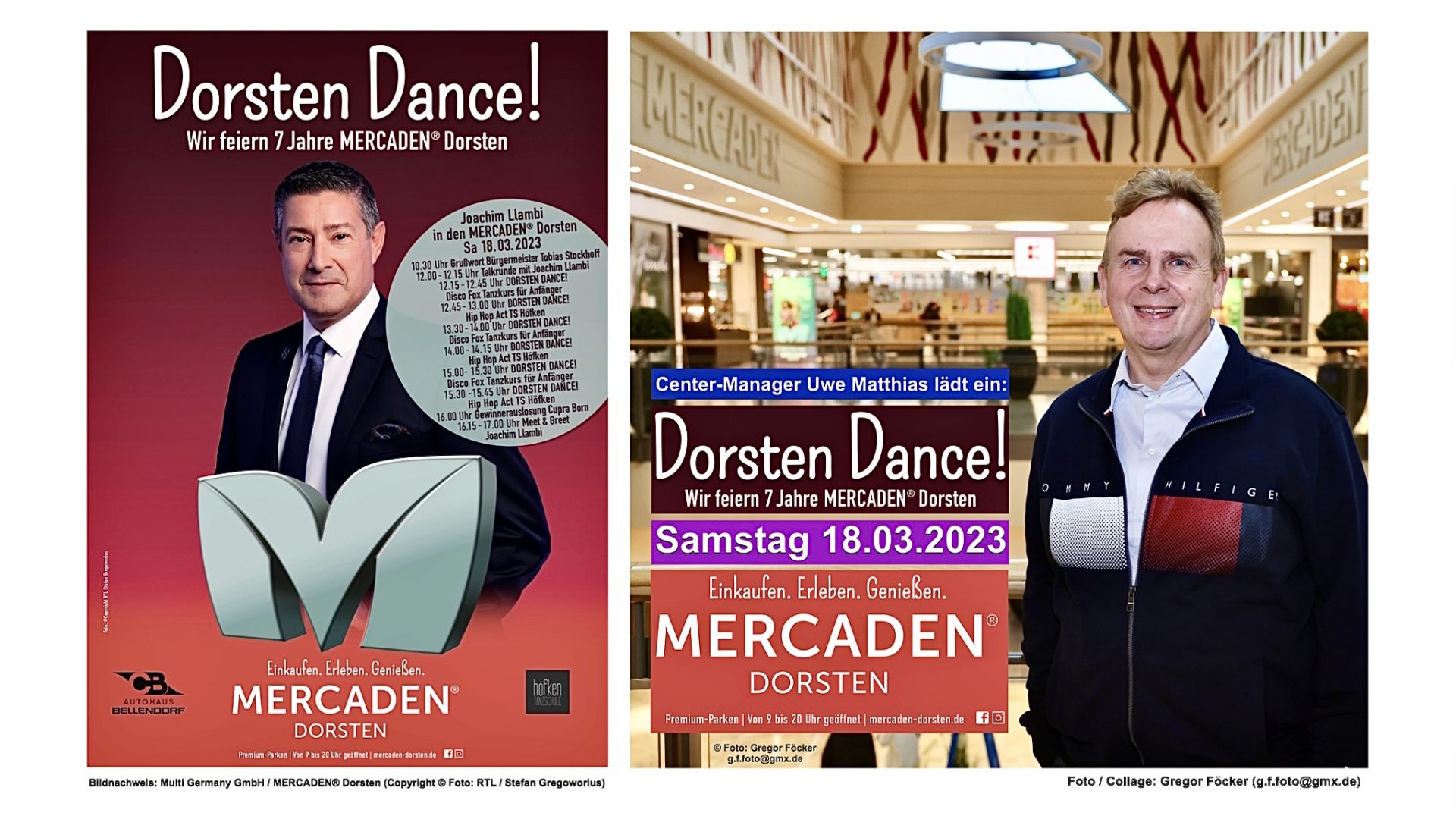 MERCADEN® Dorsten: Tanz-Unterricht mit Joachim Llambi zum 7. Center-Geburtstag