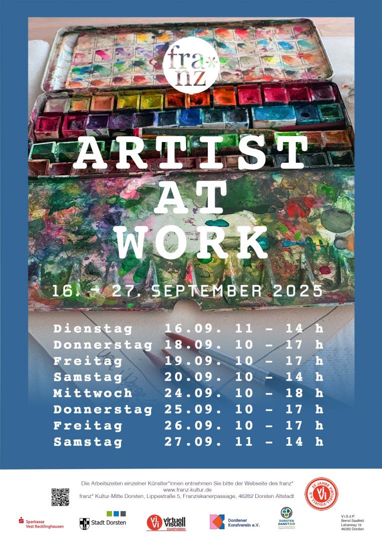 Artist at Work franz A3Plakat 2025 Kopie