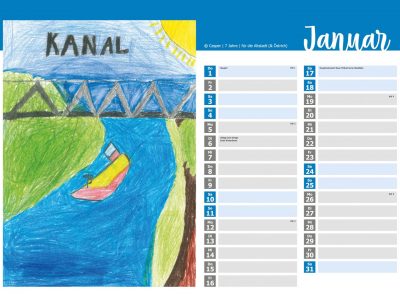 Dorsten Kalender Januar 082025 center top