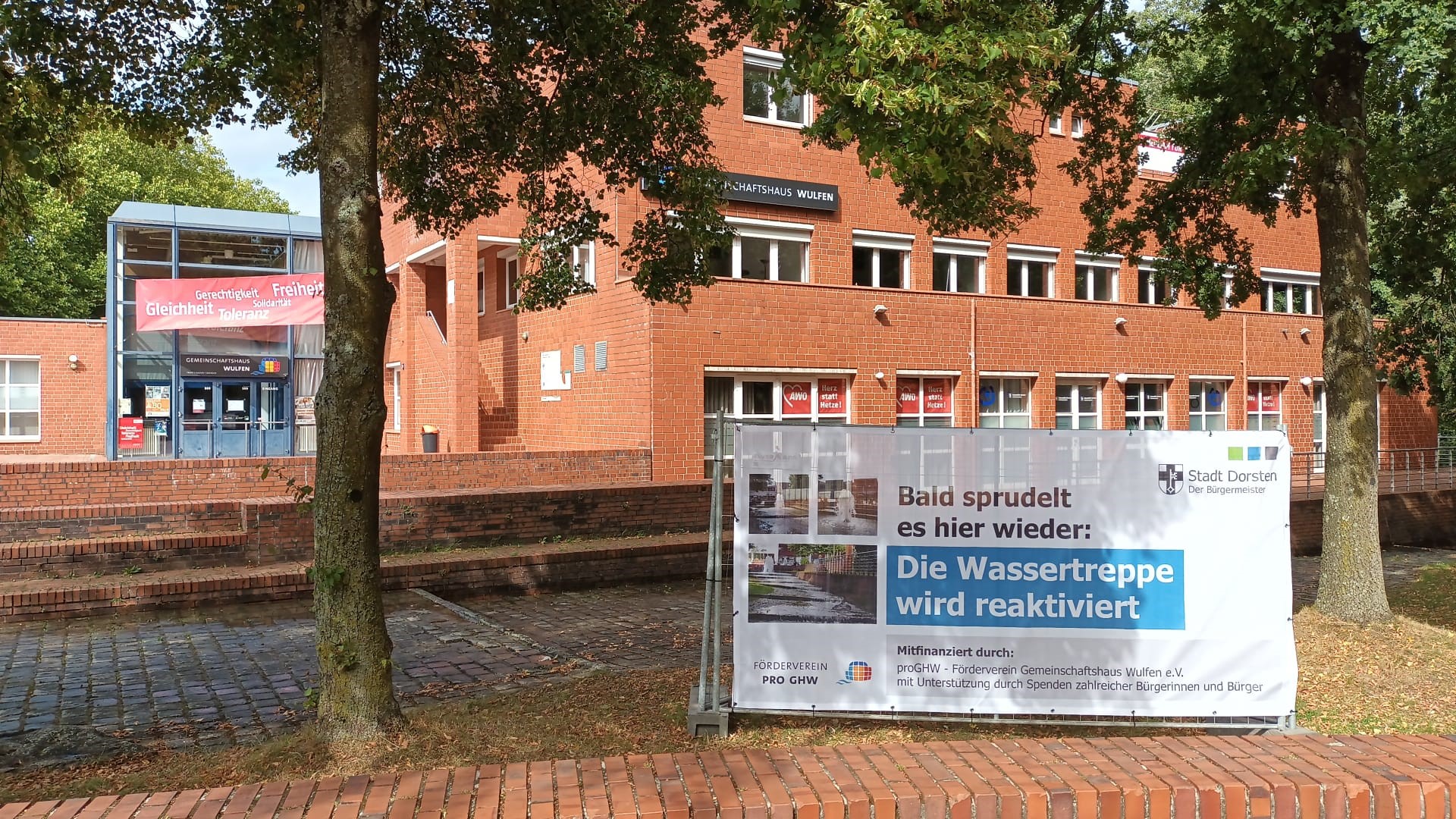 Banner Wassertreppe