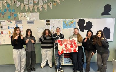 Red Hand Day 8a center top