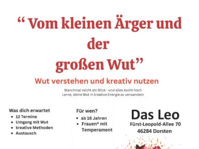 Vom kleinen Aerger und der grossen Wut weiss center top