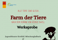 Plakat Farm der Tiere Theater KR MG center top