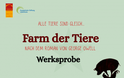 Plakat Farm der Tiere Theater KR MG center top