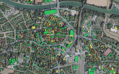 Solardachkataster Altstadt Luftbild center top