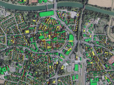 Solardachkataster Altstadt Luftbild center top