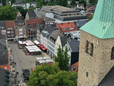 Altstadt Drohne Innenstadt Strassen Plaetze Dorsten 2025 FotoBludau 74 center top